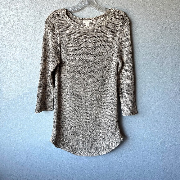 Eileen Fisher cotton and linen blend knit sweater - Picture 1 of 8